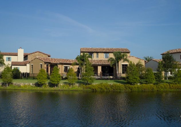 issa homes casadilusso kimball trace exterior on a lake