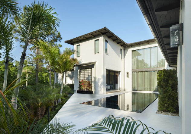 Exterior Modern Pool on Golden Oak